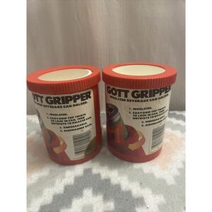 Vintage Gott Gripper Insulated Beverage Can Holder‎ 1983 Lot Of Two